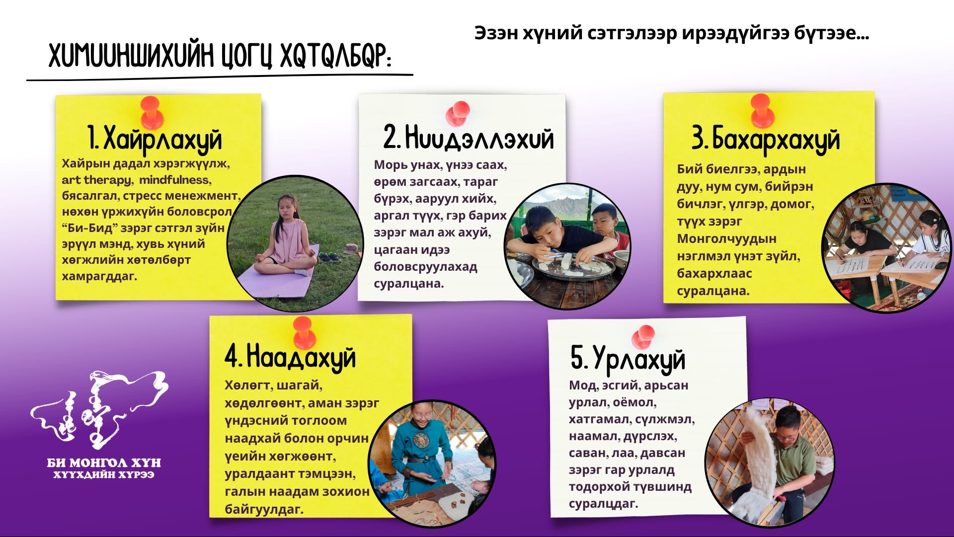 Би Монгол Хүн хүүхдийн хүрээ/ зуслан